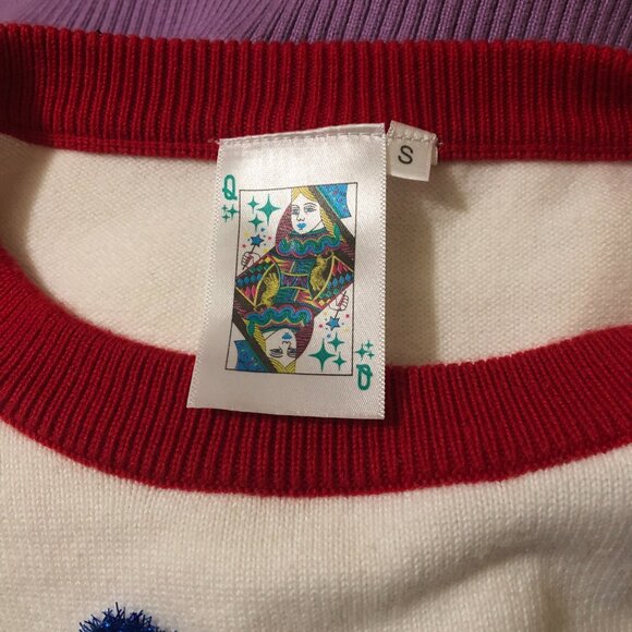 Queen of Sparkles rainbow script Oxford Ole Miss sweater - Picture 5 of 5